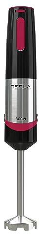 Tesla Batidora de Mano HB300BX, 600W, Acero Inoxidable, 2 Velocidades, 2 Cuchillas, Negro