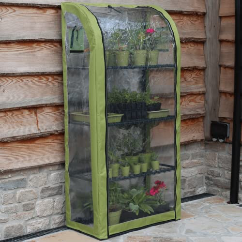 Haxnicks Light-Booster Plant House, Silver Foil Back Panel Increases Light By Up To 50%, W75 x H160 x D40cm, LIGHTB010101