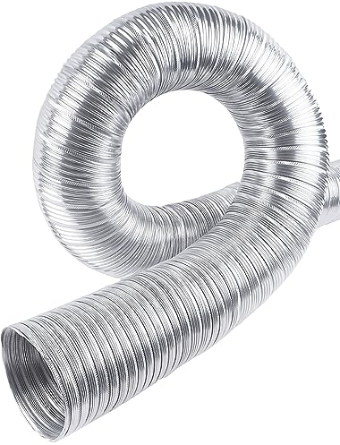 Alu Flexrohr Ø 80mm Länge 3m Abluftschlauch Klimaanlage Wellrohr Lüftungsschlauch Lüftungsrohr Trockner, Ofen Hitze Korrusionsbeständig