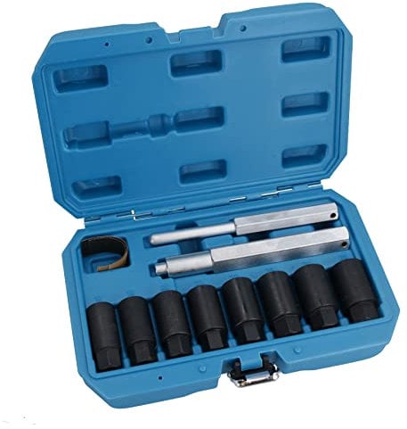 AB Tools Metric Locking Wheel Nut Impact Sockets Remover Removal 18mm – 25mm 10pc