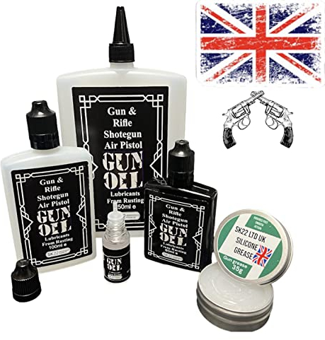Gun & Rifle Oil Pistol Lubricant. Each Bottle Comes With Free 35g Grease (10ml)