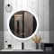 Panana 3 Colour Changing LED Light Illuminated Bathroom Mirror Wall Mounted with Demister Touch Sensor Switch,Round 600mm x 600mm