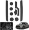 GAFAT Compatible Mini Cooper F56 (2-Door) 2015-2022 2023 Non-Slip Rubber Mats, Centre Console & Door Seam Mats, F56 Accessories (Black)