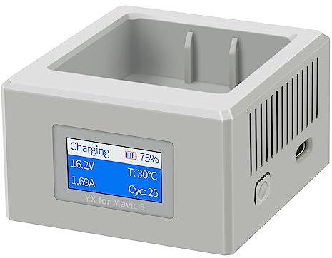 LYONGTECH Display USB Battery Charger for DJI Mavic 3,Mavic 3 Pro/Classic,Cine Drone,Single LCD Charging Hub,Charge Accessories