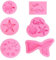 Meerestiere Fondant Formen 3D 6 Stück Ozean Silikon Backform Diy Silikon Seifenform Meerjungfrau Schwanz Silikonform Seestern Seepferdchen Muschel (Schildkröte - 6 Stück)