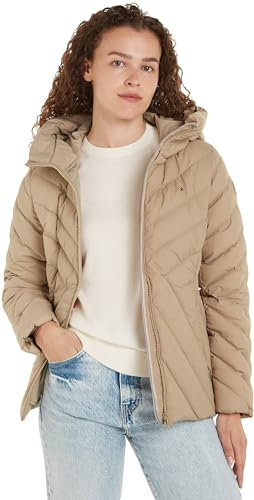 Tommy Hilfiger Femme CHEVRON MW PADDED JACKET, Beige, M