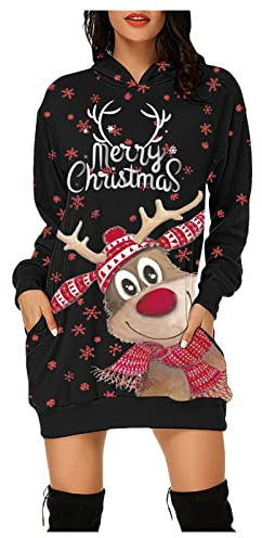 Didadihu Weihnachtskleid Damen Ugly Paare Weihnachts Pullis Lustige Unisex Weihnachts Tshirt Lustig Sweatshirt Familien XXXL Weihnachts Hoodie Weihnachtssweater Weihnachtstshirt