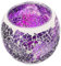 MAGICLULU Kerzenhalter aus Glas Tisch schmücken Esstischdekoration Ornament Vasen Wohnkultur kreativer mosaikkerzenhalter Mosaik-Kerzenhalter Kristall Dekorationen Teelicht Leuchter Violett