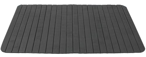 Foldable Wooden Sofa Arm Tray - Flexible Couch Armrest Table for Drinks, Snacks, Laptop and Tablet Holder (Black, 1)