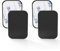 sphires 4 Pack Metal Plate for Magnetic Phone Car Mount 4 X Rectangular Metal Plate for Car Magnetic Phone Holder