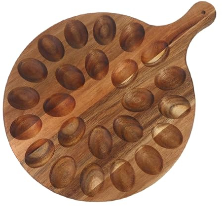 Elegante Eier Servierplatte Aus Holz für Die Unterhaltung zu Hause