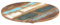 Generisch Kangmusi Tischplatte Rund 50 cm 25-27 mm Altholz Massiv, Mehrfarbig 286037