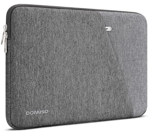 DOMISO 14 Laptop Sleeve Protective Tablet Case Bag Portable PC Pouch Suitable for 14 Inch Laptops/Chromebook 14 / Lenovo IdeaPad ThinkPad/HP Pavilion 14 Stream 14 / Dell/MSI, Gray 1
