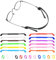 RDNKVB 12 Pezzi Lacci per Occhiali Sport Bambino Silicone Elastico Laccetti per Occhiali Colorati