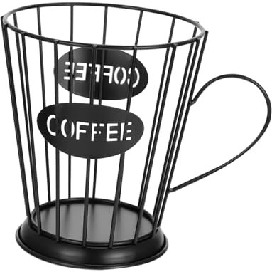 Mikinona Aufbewahrungskorb Für Kaffeekapseln Stabiler Mit Praktischer Box Organisierter Aufbewahrungsbehälter Für Kaffeepods Modernes Design Für Küche Und Wohnzimmer