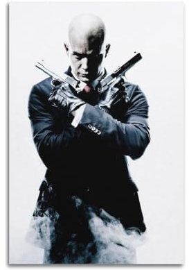 SUEJGUSJLU Hitman-Filmposter, dekoratives Gemälde, Leinwand, Wandposter und Kunstdruck, moderne Familienschlafzimmer-Dekoration, Poster, 20 x 30 cm
