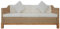 QJBSAVVA Campingsofa Big Sofa Ottomane Sofa Camping Couch - 3-Sitzer-Sofa mit Kissen Natürliches Rattan für Wohnzimmer Ausstellungshalle Ruheraum Gästezimmer