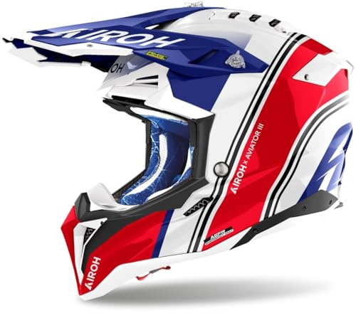 AIROH AVIATOR 3 HIMA RED GLOSS S