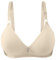 Celucke Womens Wireless Bras V Mesh Comfortable Bralette Supportive Tshirt Bra No Underwire Seamless Everyday Bras for Women Underwire, Push Up Bralettes with Adjustable Straps Beige