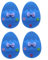 Pack of 4 Easters Eggs Cutlery Holders Beautiful Easters Eggs Pattern Flatware Bags for Memorable Holiday Event
