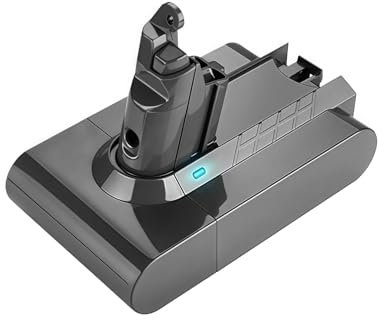 Batterie de Remplacement 21.6v Compatible avec Dyson V6 dc58 dc59 dc61 dc62 sv09 sv07 sv06 sv04 sv03 Batterie pour aspirateur(6000mah)