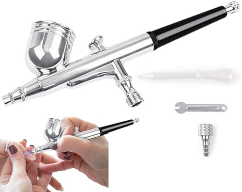 Kit d'aérographe portatif | Kit de peinture aérographe professionnel en acier inoxydable, 50 PSI, kit d'aérographe sans fil | Aérographe de peinture, machine d'aérographe de maquillage p