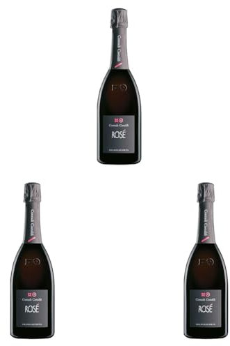 Contadi Castaldi Rosé - Franciacorta DOCG - Uve Chardonnay, Pinot Nero - 750ml (Confezione da 3)