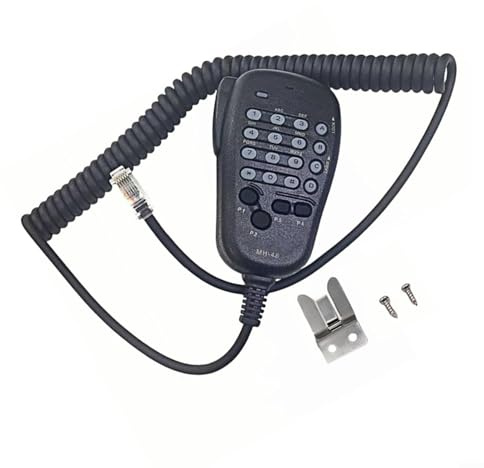 Microfono altoparlante MH-48 a 6 pin con cancellazione del rumore, retroilluminazione a LED e pulsanti programmabili, compatibile con radio mobili Yaesu FT-2900R/FT-7900R/FT-8900R/FTM-100DR
