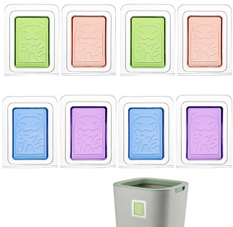 8 Stück Mülltonnen-Lufterfrischer,Lufterfrischer Zum Aufkleben, Mülleimer Duft Selbstklebend, LufterfrischerWohnung Toilette Badezimmer Wohnzimmer Kleiderschrank Schuhschrank