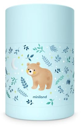 Miniland Thermy Speisebehälter für Kinder 600 ml aus Edelstahl, Doppelwandige Isolierung, Auslaufsicher | Bear Dreamland