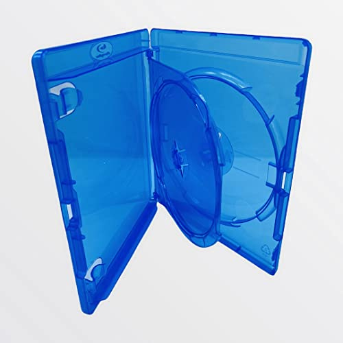 Amaray 25 x Double Blu Ray Disc Case - With A Inner Tray,14mm Spine And Outer Sleeve For Holding Artwork Inlay. Holds Two Discs Of Any Format Packaged In Dragon Trading Packing