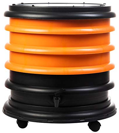 WORMbox | Lombricomposteur 3 Plateaux Orange | 48 litres | Compostez Vos déchets organiques, Les vers de Terre/lombrics produisent du lombricompost