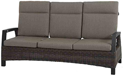 Siena Garden Lounge 3er Sofa Corido matt-anthrazit/Charcoal Grey