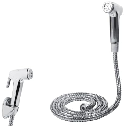Leinggg Bidet Handbrause, Multifunktionales ABS Badezimmer Hand WC Bidet Brausebrause Schlauchhalter Wandhalterungsset Zum Baden Von Kindern, Körperpflege, Badezimmerreinigung