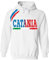 Vestipassioni Felpa Catania Cappuccio Sport Tifosi Ultras Calcio Supporter Made in Italy(L, Bianco)