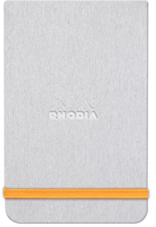 Rhodia 194374C Notizbuch Webnotepad A5 liniert 96 Blatt Silber