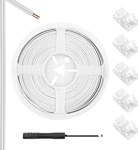Aroidful 5 Stück LED-Streifen-Anschluss Set 2 Polig LED-Schnellverbinder 10mm LED Strip Verbinder 10M Verlängerungskabel für einfarbige und wasserdichte Lichtbalken