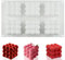 Kerzen Silikonform 6 Hohlräume, Antihaftend Bubble Kerze 3d Cube Silikonform für DIY Kerze, Gelee, Seife, BPA-Frei