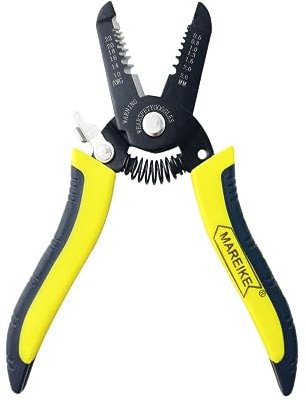 AURSTORE BASA,Alicate Pelacables, Pinza Pelacables/Cortador/Pelacables Multifuncional Para Alambre sólido (0,2 a 2,6 mm)