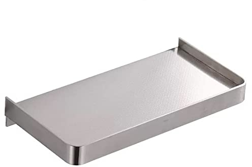 Biutimarden Duschablage Ohne Bohren,Anti Rutsch Oberfläche Selbstklebend Wandhalterung aus Edelstahl Duschregal Rostfreier für Bad Dusche und Küche Badzubehör Aufbewahrungsregal(19CM,Gebürstet)