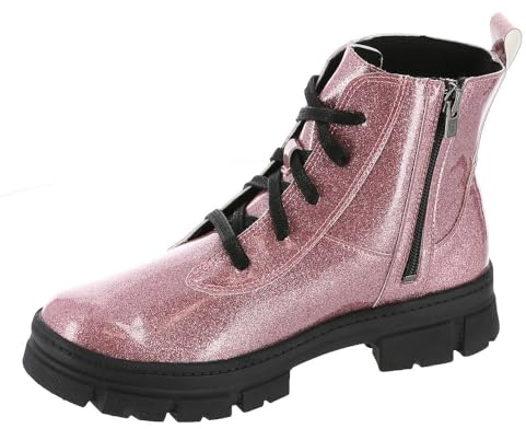 UGG Ashton Lace Up Glitter, Stivale classico Unisex - Bambini e ragazzi, Rosa Glitter Pink, 28.5 EU