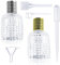 SCHYIDA 2 PCS flacon de parfum rechargeable de 50ml flacon de parfum vide en forme d'ananas vaporisateur de parfum en verre transparent avec entonnoir et compte-gouttes Idéal pour le voyage