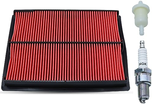 Filtre à air avec préfiltre pour Honda GX620 GX610 GX670 et moteur 18CV 20CV 24CV, Adefol Air filtre avec bougie d'allumage et filtre à carburant pièces de rechange accessoire