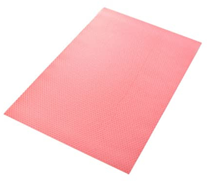 Levemolo 4pcs Refrigerator Pad Absorbent Mat Pink Fridge Liner Fruit Extender Liner Odor C- c Heat Resistant Easy to Clean