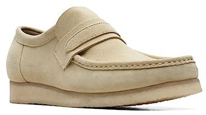 Clarks Wallabee Loafer für Herren – hergestellt in Albanien, Ahorn-Wildleder, EU 43