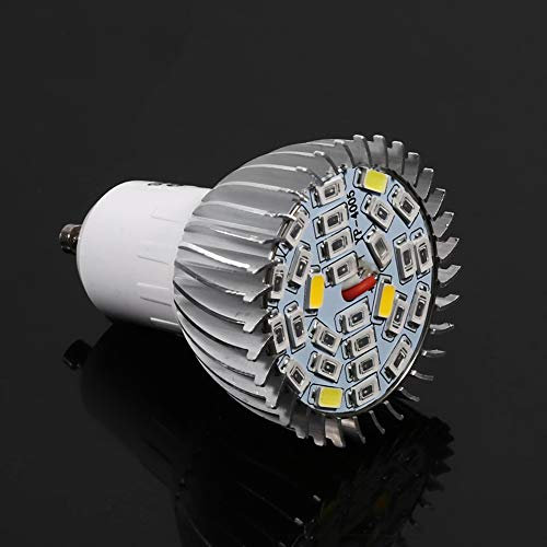 Fdit Lámpara de Cultivo Lámpara de Bombilla 265V Led Grow Light 8W 28W 85V 28 para Bombilla de Iluminación Bombillas de Cultivo para el Hogar (GU10)