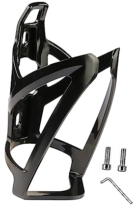 F Fityle Porte-Bouteille d'eau de vélo Porte-Boissons d'eau Porte-Bouteille coloré PC vélo Porte-bidon pour VTT avec vis et clé, Noir