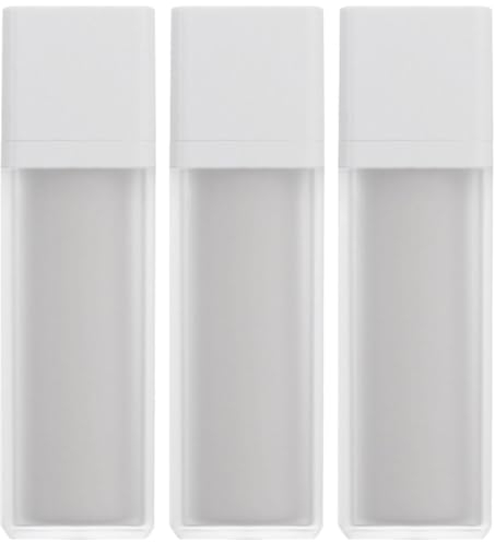 Airless Pump Bottle Airless Pump Bottle 3pcs Matte Refillable Cosmetic Jar Vacuum Foundation Dispenser Square Makeup Container Pump Press Bottles for Cream Lotion Shampoo 50ml