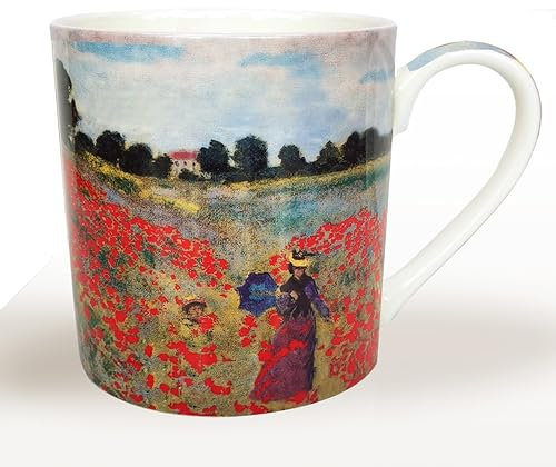 heritage fine Bone China Pint Mug Artists Design Poppy Field