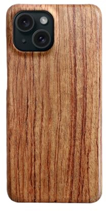 qichenlu Kugelsicher Aramidkern Rosenholz Echtholz Hülle Backcover kompatibel mit iPhone 15,Naturholz Handyhülle aus Holz Hartschale Ultra Slim Wood Case